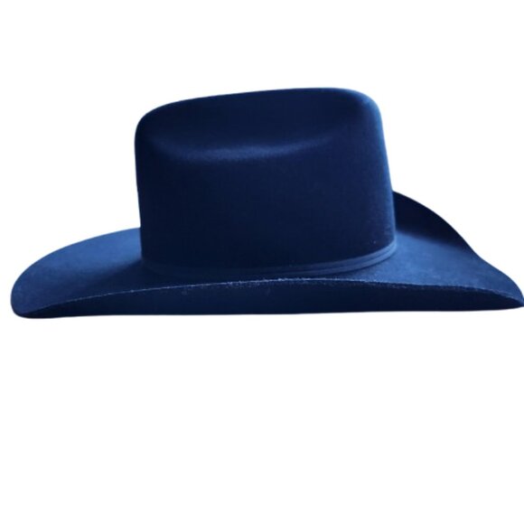 Bailey Black Felt Cowboy Hat | Lightweight Western Style | Elastic Fit - Picture 4 of 8